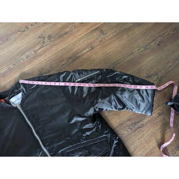Stand Studio Icon Prim Black Satin Bomber Jacket Size EU 36 / US 6 Jacket Coat - Picture 10 of 11